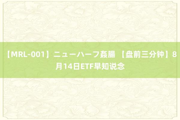 【MRL-001】ニューハーフ姦腸 【盘前三分钟】8月14日ETF早知说念